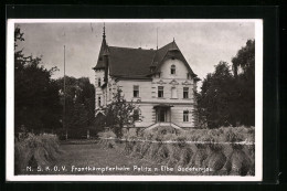 AK Politz /Elbe, NSKOV Frontkämpferheim, Gebäudeansicht  - Tschechische Republik