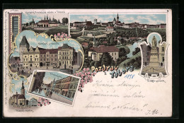 Lithographie Tabor, Namesti, Predmesti, Hlavni Chram  - Tschechische Republik