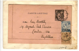 80711 -  Entier  Pour  L'ANGLETERRE - Covers & Documents