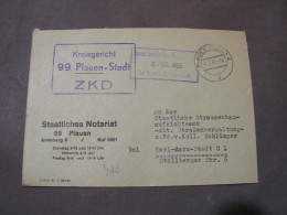 DDR , ZKD Brief ,  Plauen Stadt 1965 - Covers & Documents