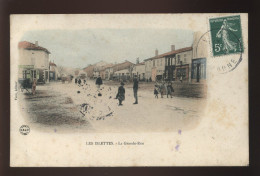 55 - LES ISLETTES - LA GRANDE RUE - CARTE ANCIENNE COLORISEE - EDITEUR FIERS - Sonstige & Ohne Zuordnung