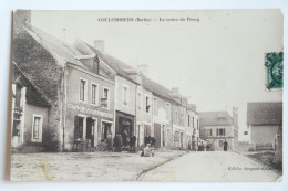 Cpa COULOMBIERS Sarthe Le Centre Du Bourg - Hôtel Du Lion D'or - MAY12 - Andere & Zonder Classificatie