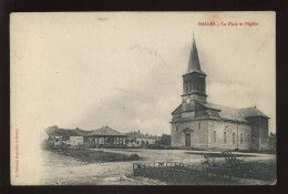 55 - HALLES - LA PLACE DE L'EGLISE - EDITEUR E. GABRIEL, STENAY - Autres & Non Classés