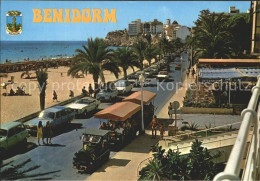 72270702 Benidorm Playa De Levante Uferstrasse Touristenbaehnle  - Autres & Non Classés