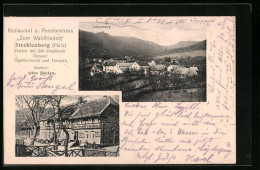 AK Stecklenberg /Harz, Restaurant Zum Waldfrieden, Ortsansicht  - Autres & Non Classés