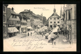 AK Bad-Kissingen, Bewohner Auf Dem Marktplatz  - Bad Kissingen