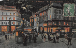 80-AMIENS-La Place Gambetta De Nuit-N 6002-C/0121 - Amiens