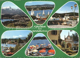 72270564 Velden Woerthersee Anlegestelle Segelboot Cafe  Velden Woerthersee - Other & Unclassified