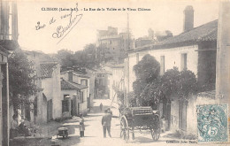 44-CLISSON-La Rue De La Vallee Et Le Vieux Chateau-N 6002-G/0039 - Clisson