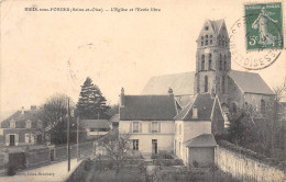 91-BRIIS-SOUS-FORGES -L'Eglise Et L'Ecole Libre-N 6003-B/0349 - Briis-sous-Forges