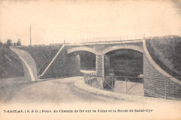 91-SACLAS-Pont Du Chemin De Fer Sur La Juine Et La Route De Saint-Cyr-N 6003-B/0255 - Autres & Non Classés