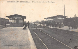60-ESTREES-SAINT-DENIS-L'Arrivee Du Train De Compiegne-N 6003-A/0389 - Estrees Saint Denis