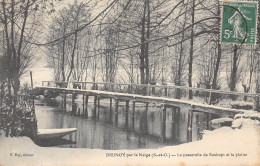 91-BRUNOY-La Passerelle De Rochopt Par La Neige-N 6003-A/0305 - Brunoy