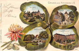 67-HAGENAU-GRUSS AUS HAGENAU-N 6003-G/0057 - Autres & Non Classés