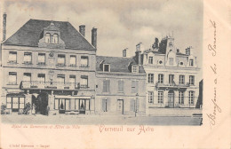 27-VERNEUIL SUR AVRE-Hotel Du Commerce Et Hotel De Ville-N 6003-F/0247 - Verneuil-sur-Avre