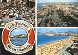 72270429 Las Palmas Gran Canaria Volkstanz Strand Fliegeraufnahme  - Sonstige & Ohne Zuordnung