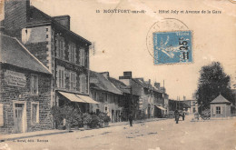 35-MONTFORT-SUR-MEU-Hotel Joly Et Avenue De La Gare-N 6003-G/0233 - Sonstige & Ohne Zuordnung