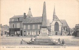 08-ETREPAGNY-La Grande Place Et Le Monument Des Combattants De 1870-701-N 6004-B/0107 - Sonstige & Ohne Zuordnung