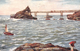 64-BIARRITZ-PASSERELLE ET ROCHER DE LA VIERGE-N 6004-G/0091 - Biarritz