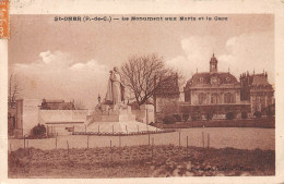 62-SAINT-OMER-Monument Aux Morts Et La Gare-N 6004-G/0047 - Sonstige & Ohne Zuordnung
