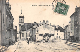 70-JUSSEY-Place Du Lion & Eglise-N 6004-F/0287 - Autres & Non Classés