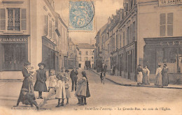 95-SAINT-LEU-TAVERNY-Grande-Rue- Au Coin De L'Eglise-N 6004-E/0333 - Autres & Non Classés