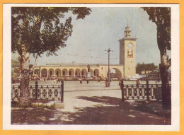 1956 USSR Russia Ukraine  Simferopol Crimea, Architecture, Stalin Railway Station, Buses  Cars Clock - Ukraine