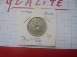 +++QUALITE+++CONGO BELGE 20 Centimes 1911 (A.5) - 1910-1934: Albert I.
