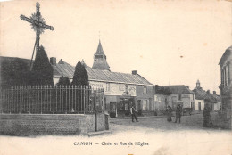 80-CAMON-Christ Et Rue De L'Eglise-N 6004-H/0185 - Sonstige & Ohne Zuordnung