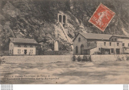 38) SECHILIENNE (ISERE) CHUTE ET USINES ELECTRIQUE DE FORCE ET LUMIERE SUR LA ROMANCHE  - ( 2 SCANS ) - Altri & Non Classificati