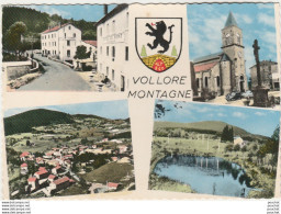 T3-63) VOLLORE - MONTAGNE - MULTIVUES + BLASON - ( OBLITERATION DE 1963 - 2 SCANS ) - Autres & Non Classés