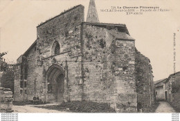 T5-16) SAINT CLAUD SUR LE SON (CHARENTE) FACADE DE L' EGLISE - (ANIMEE - ENFANTS - 2 SCANS ) - Altri & Non Classificati