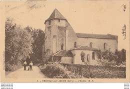 T5-32) PRECHAC SUR ADOUR (GERS) L ' EGLISE - ( ANIMEE - HABITANTS  - 2 SCANS ) - Other & Unclassified