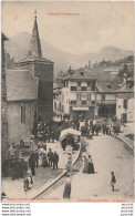 T11-09) SENTEIN LES BAINS (ARIEGE) L ' ANGELUS - ( ANIMEE - JOUR DE MARCHE - ETALS - HABITANTS - VILLAGEOIS  - 2 SCANS ) - Autres & Non Classés