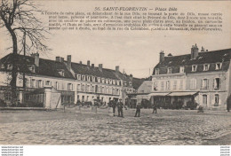 T11-89) SAINT FLORENTIN (YONNE)  PLACE DILO  - ( ANIMEE - HABITANTS -  2 SCANS ) - Saint Florentin