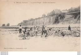 T12-80) ONIVAL (SOMME) LA PETITE PLAGE - PECHE AUX MOULES - ( ANIMEE -  2 SCANS ) - Onival