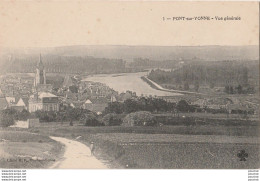 T13-89) PONT SUR YONNE (YONNE) VUE GENERALE  - ( PETITE ANIMATION - PERSONNAGE -  2 SCANS ) - Pont Sur Yonne