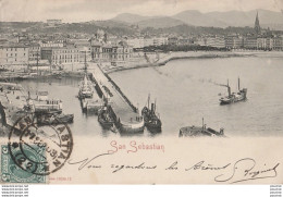 T13- SAN SEBASTIAN - EL PUERTO  - ( EDITEUR ROMMLER & JONES , DRESDEN - OBLITERATION DE 1903  ) - Guipúzcoa (San Sebastián)