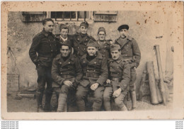 T13-54) DOMMARTIN SOUS AMANCE - CARTE PHOTO - SOUVENIR LE 29/10/39 - UN GROUPE DE MILITAIRES -( 2 SCANS ) ( 2 SCANS ) - Andere & Zonder Classificatie