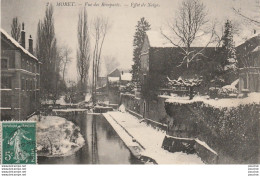 T13-77) MORET - VUE DES REMPARTS - EFFET NEIGE - Moret Sur Loing