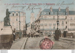 T16-49) ANGERS - LE PONT DU CENTRE STATUE DE BEAUREPAIRE - ( COULEURS ) - Angers