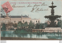 T16-49) ANGERS - LE JARDIN DU MAIL ET L'HOTEL DE VILLE - ( COULEURS ) - Angers