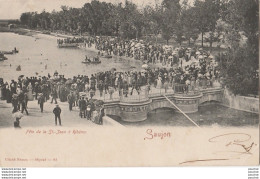 T17-17)  SAUJON - FETE  DE LA JEAN A RIBEROU  - ( TRES ANIMEE - BRAUN - OBLITERATION DE 1903 - 2 SCANS ) - Saujon