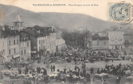 12-VILLEFRANCHE DE ROUERGUE-Place Savignac Un Jour De Foire-N 6005-E/0225 - Villefranche De Rouergue