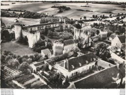 T24-89) DRUYES LES BELLES FONTAINES (YONNE) EN AVION AU DESSSUS DE... LE CHATEAU FEODAL - ( 2 SCANS ) - Autres & Non Classés