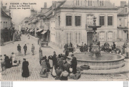 T25-51) FISMES - PLACE LAMOTTE ET RUE DE LA HUCHETTE MARCHE AUX LEGUMES - ( ANIMEE - 2 SCANS ) - Fismes