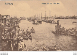 T26- HAMBURG - HAFEN VON ST. PAULI AUS - ( 2 SCANS ) - Autres & Non Classés