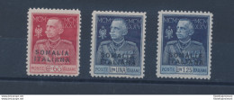 1925-26 SOMALIA - N° 67/69 ,  Giubileo Del Re , 3 Valori ,  Dentellati 11 , Cer - Somalië