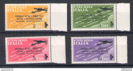 1934 Regno Italia, Posta Aerea  , Volo Roma - Buenos Aires , 4 Valori , Bordo Di - Autres & Non Classés