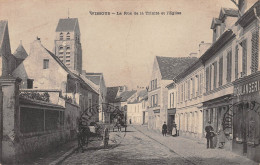 91-WISSOUS-La Rue De La Trinité Et L'Eglise-N 6005-C/0343 - Sonstige & Ohne Zuordnung